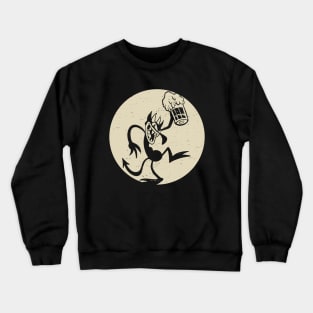 evil retro Crewneck Sweatshirt